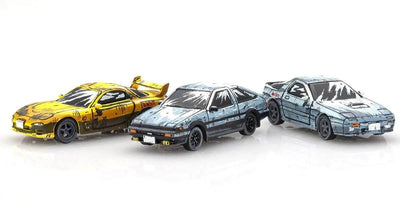 1:64 Initial-D Comic Edition 3 Cars Set + KS07118W Free - KYOSHO