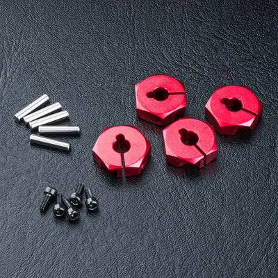 Hexagons Aluminium 4mm Red - MST