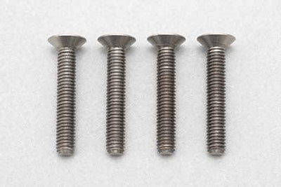 3x18 High precision flat head machined titanium screws - YOKOMO