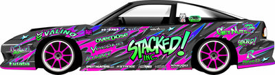 Sticker - complete decoration - Stacked V2 - BlackDrift