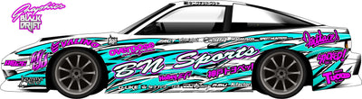 Sticker - complete decoration - Bn sports V1 - BlackDrift