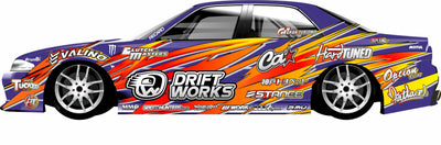 Sticker - complete decoration - driftworks - BlackDrift