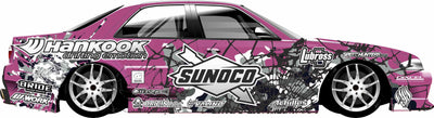 Autocollant - décoration complète - Sunoco x hankook - BlackDrift