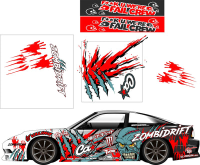 Autocollant - décoration complète - Zombie drift - BlackDrift