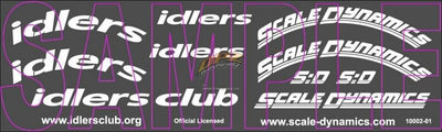 Idlers stickers for 4 tires - Scale Dynamics