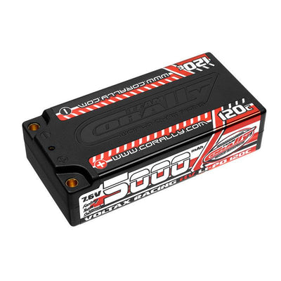Voltax HV 120C 5000mah 2S Shorty Lipo Battery - CORALLY