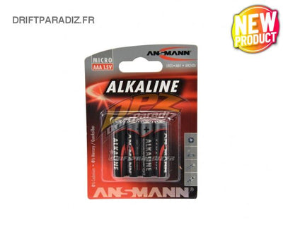 Box of 4 alkaline batteries AAA 1,5V - LR3 - ANSMANN