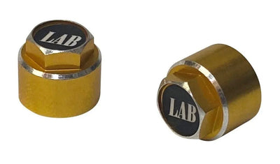 GOLD / BLACK rim nuts - LAB