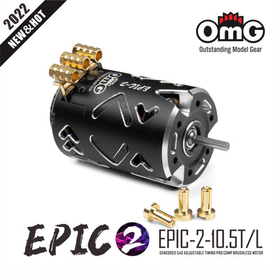 EPIC-2 Sensored 13.5T brushless motor - Black - OMG