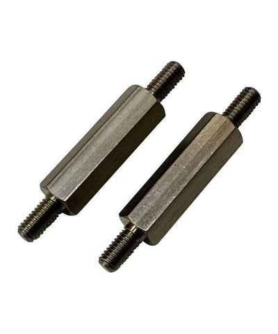 Male/Male threaded extensions - 18mm - stainless steel M3 - TOPLINE