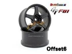 GT F01 wheel OFFSET 6 BLACK - RCART