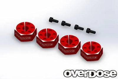 Hexagones aluminium 6mm 4pcs - OVERDOSE