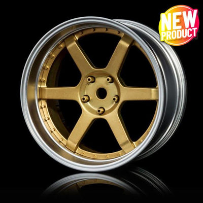 106 Offset adjustable wheels Chrome matte/Gold - MST