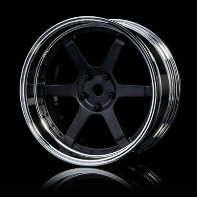 106 Offset adjustable wheels Chrome/matte black - MST