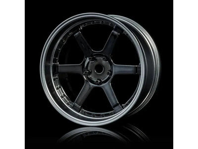 Jantes 106 Offset réglable  Chromes noires/chrome - MST