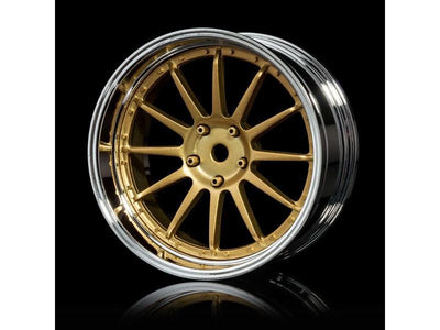 21 Offset adjustable wheels Chrome/Gold - MST