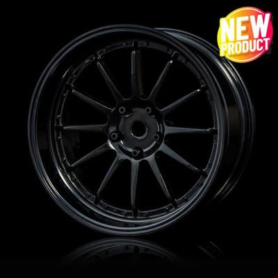 21 Offset adjustable wheels Black/Black - MST