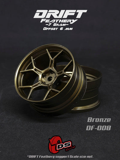 Feathery drift rims (2pcs) - Bronze - +6mm - DS Racing