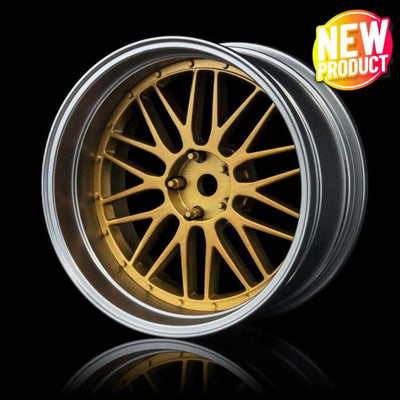 LM Offset adjustable wheels Matte chrome/gold - MST