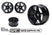 R1 offset rims +6mm - Black - SRC Sideways RC