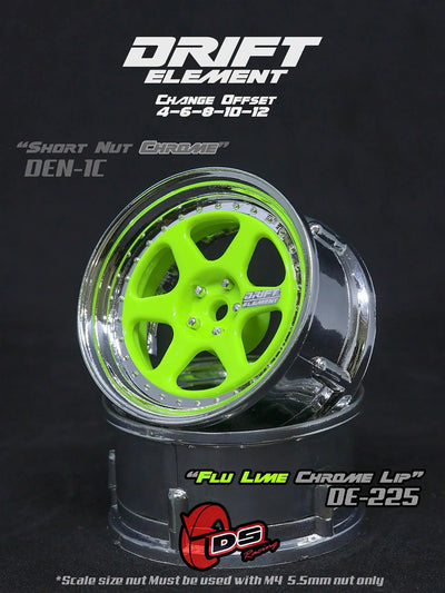 Drift Elements adjustable rims lemon/Chrome/ - DS Racing