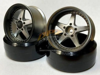 Work equip Black/silver offset6 wheels - LAB