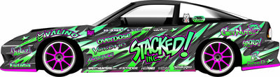 Sticker - complete decoration - Stacked V1 - BlackDrift