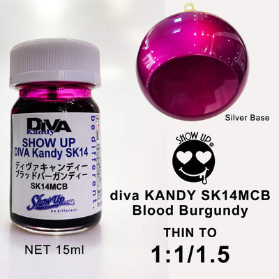 Kandy DIVA - Burgundy red - Show UP