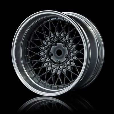 501 matte chrome/black chrome adjustable offset wheels - MST