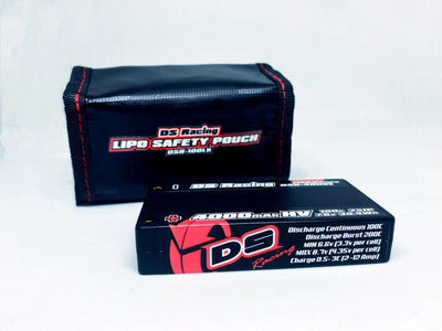 HV LiPo 4000mah short battery pack and bag - DS RACING