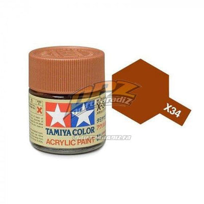 Brown Metal Gloss Paint X34 - TAMIYA