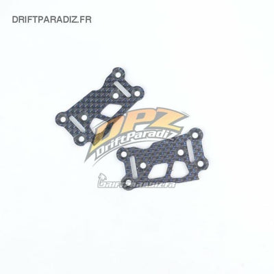 Carbon rear triangles plate Blue - 3Racing
