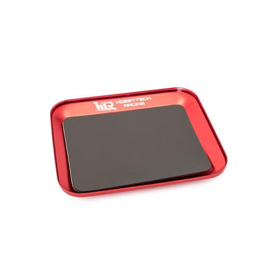 RED ALUMINUM MAGNETIC TRAY 119X101MM