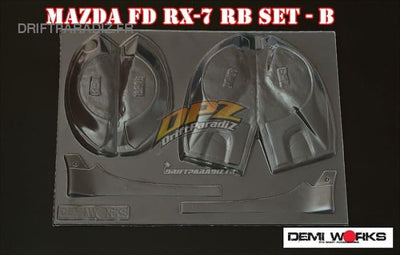 Rocket Bunny Fender Set for RX7 tamiya - Demi Works