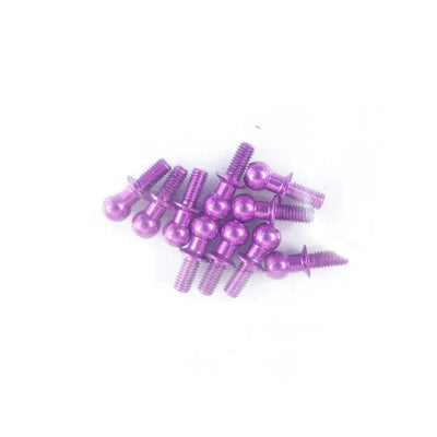 Aluminium spherical plain bearings 4.8 x 6mm Purple (10pcs) - 3Racing