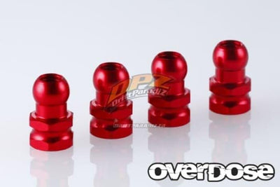Red HG aluminum ball joints - OVERDOSE