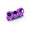 Cable clamp 12-14AWG - Aluminium Violet type A - Yeah Racing