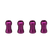 Shock Cap Ball violettes pour suspensions SLF Big Bore - YOKOMO