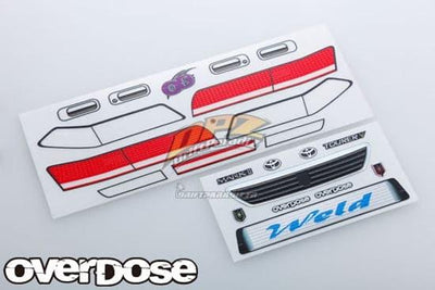 3D stickers for mark II Toyota JZX100 - OVERDOSE