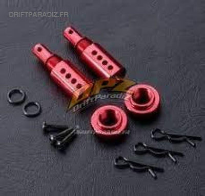 Red adjustable body mounts - MST