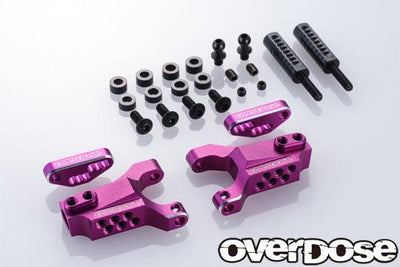 Type-3 aluminum adjustable front wishbones for OD - Purple - OVERDOSE