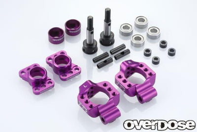 Violet - Adjustable aluminium rear spindles for OD/YOKOMO/REVED - OVERDOSE