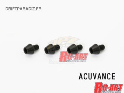 Black Duralium screws for acuvance - L4mm - World Pro