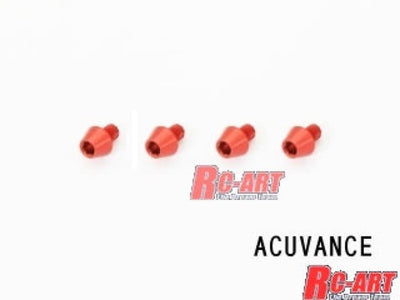 Red Duralium screws for acuvance - L4mm - World Pro