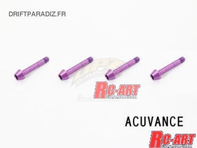 Purple Duralium screws for ESC - L15mm - World Pro