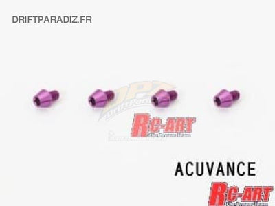 Purple Duralium screws for ESC - L4mm - World Pro