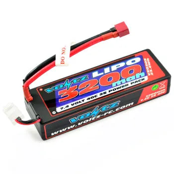 Lipo 3200Mah 2S 7.4V 40C Dean Battery - Voltz